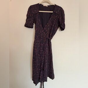 Chic Black Floral Midi Dress